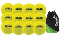 Kookaburra Dimple Saturn Hockey Ball Twelve Pack Yellow