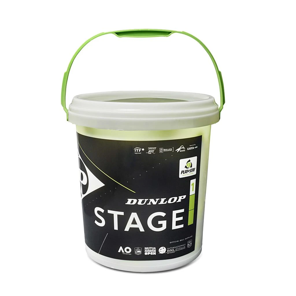Dunlop Stage 1 Tennis Balls - 60 Bucket 1 Dunlop Stage 1 Tennis Balls - 60 Bucket