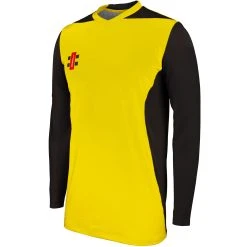 Gray Nicolls T20 Shirt Senior Long Sleeve -Ball Sports Shop CCFD19Shirt 20T20 20Long 20Sleeve 20Yellow 20 20Black 20Main