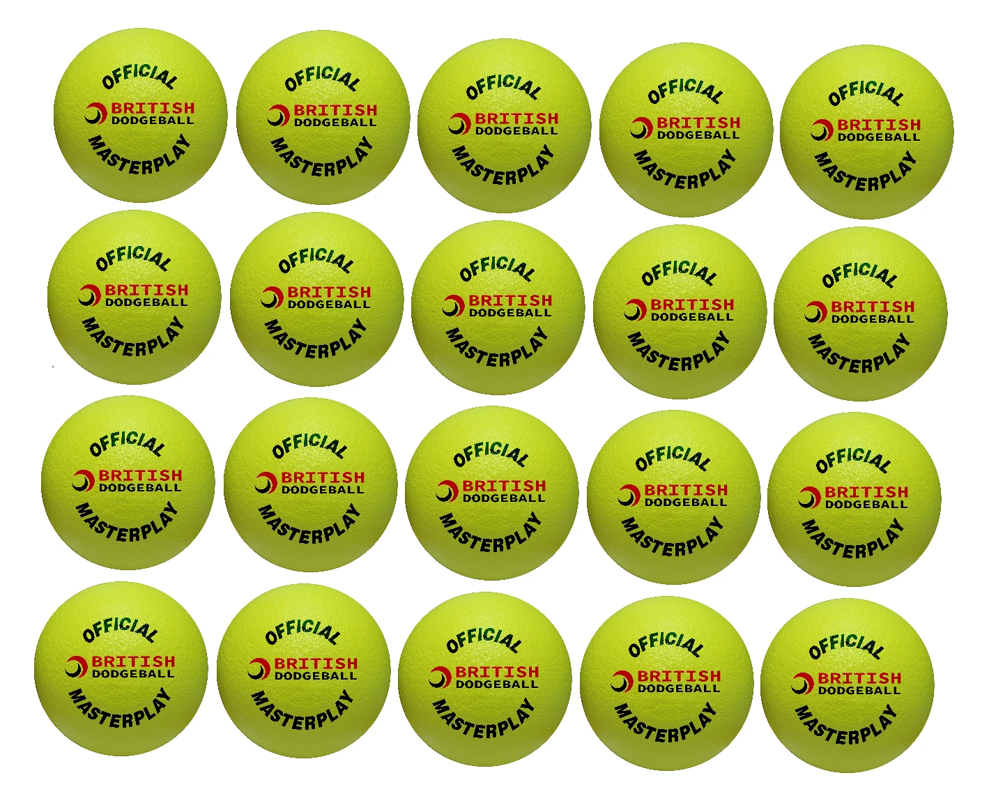 Official British Dodgeball Foam Dodgeball - Pack Of 20 (Yellow) 1 Official British Dodgeball Foam Dodgeball - Pack Of 20 (Yellow)