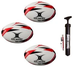 Gilbert G-TR3000 Triple Pack With Hand Pump -Ball Sports Shop G TR3000 20RED 20SZ 203 20TRIPLE 1000x912 5939b2db 6210 417a 964a 6d0dd88bdd30