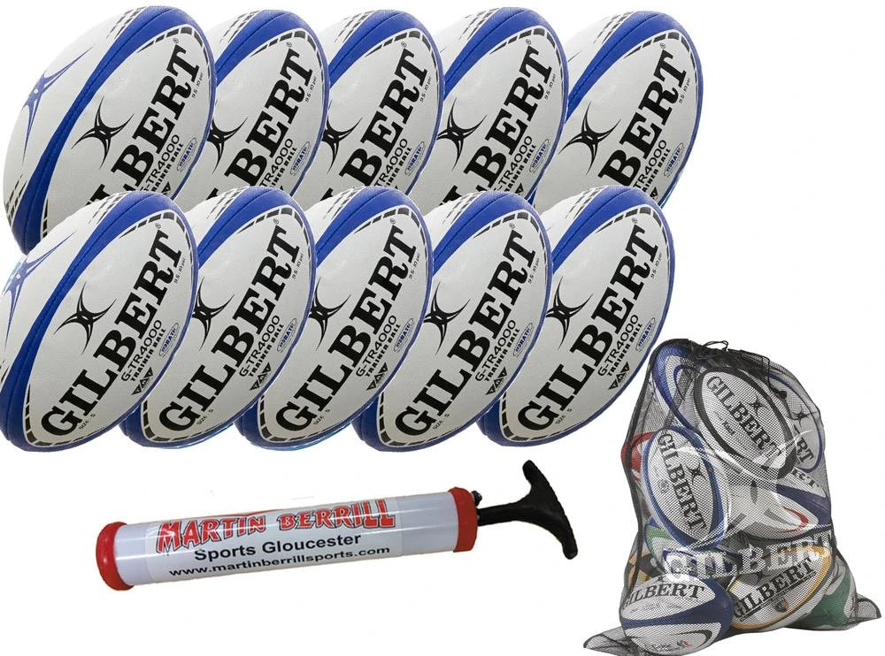 Gilbert G-TR4000 Ten Pack With Hand Pump & Mesh Ball Sack 3 Gilbert G-TR4000 Ten Pack With Hand Pump & Mesh Ball Sack - Image 3