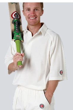 Hunts County Plain Cricket Shirt (3/4 Sleeve)