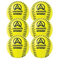 Aresson Autocrat Rounders Ball 6 Pack (Yellow)