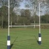 Heavy Duty Steel Rugby Posts - 7M Hinged