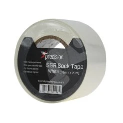 Precision SGR Sock Tape 38mm (Pack Of 5) -Ball Sports Shop SGR 20sock 20tape 20white