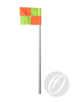 50mm White PVC Corner Flag Pole