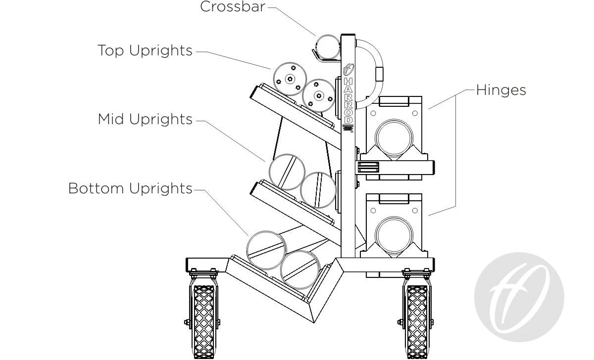 Rugby Storage Trolley 2 Rugby Storage Trolley - Image 2